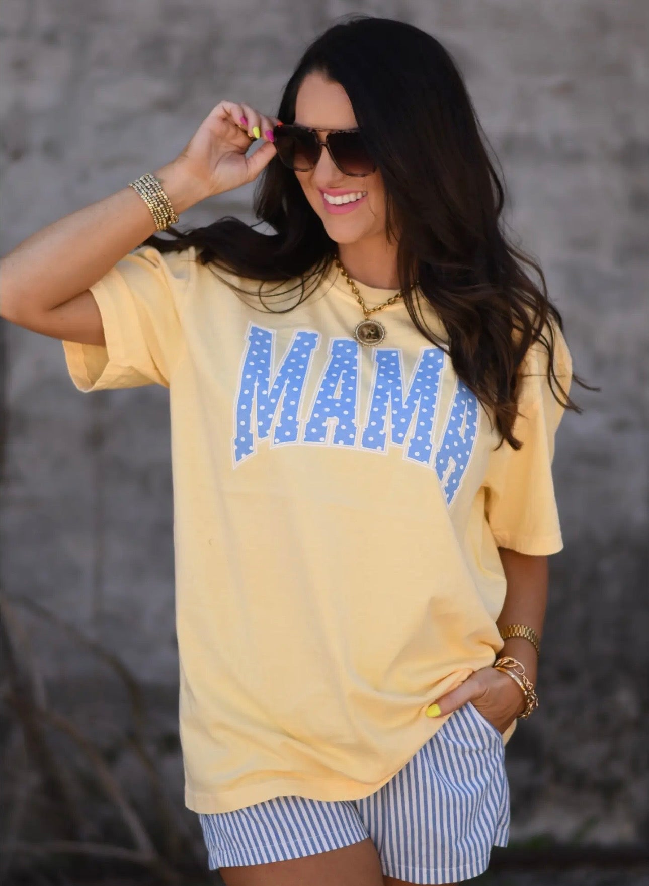 "MAMA" Polka Dot Tee