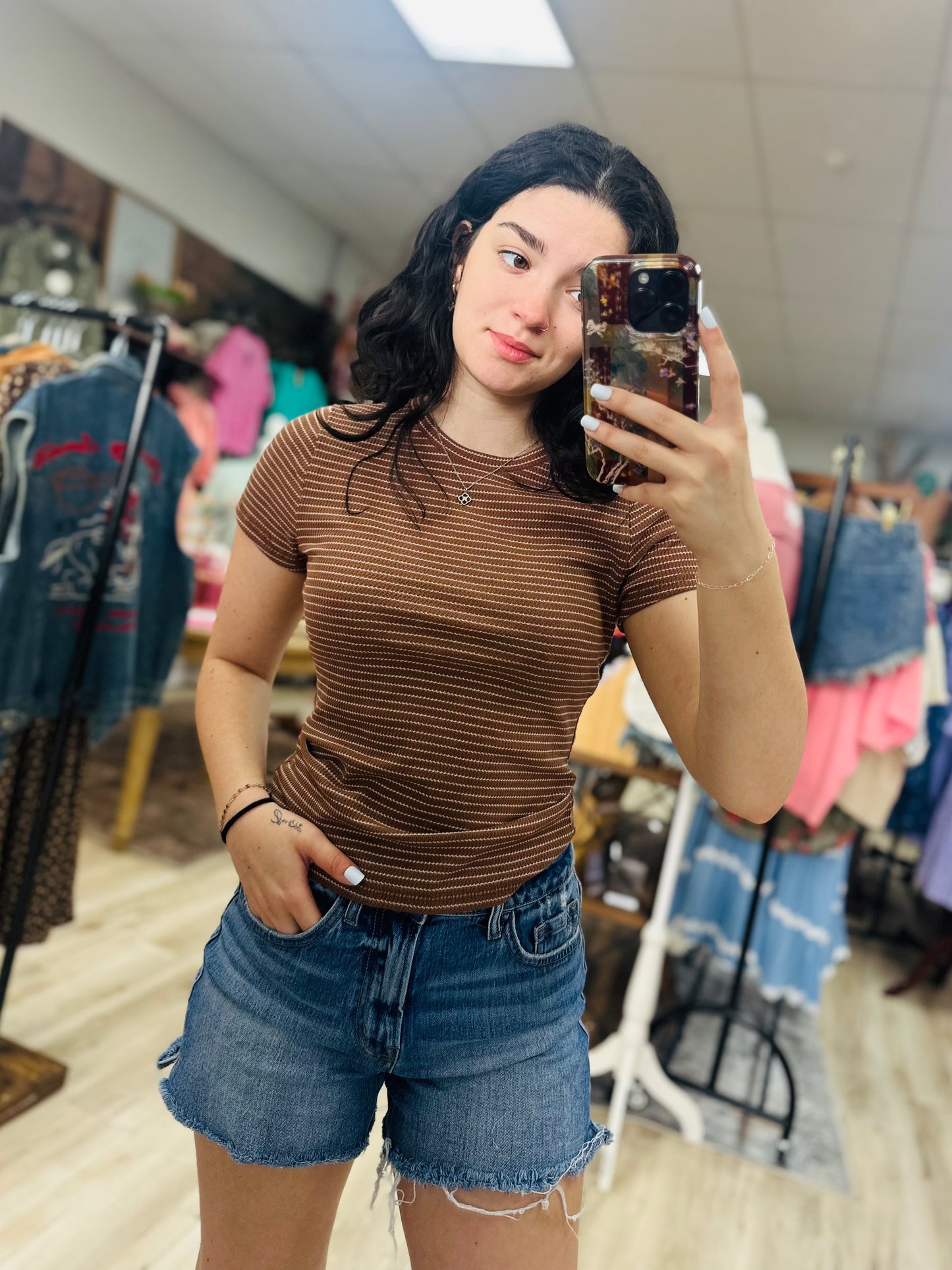 Knit Fitted Tee