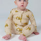 Construction Trucks Bamboo Double Zipper