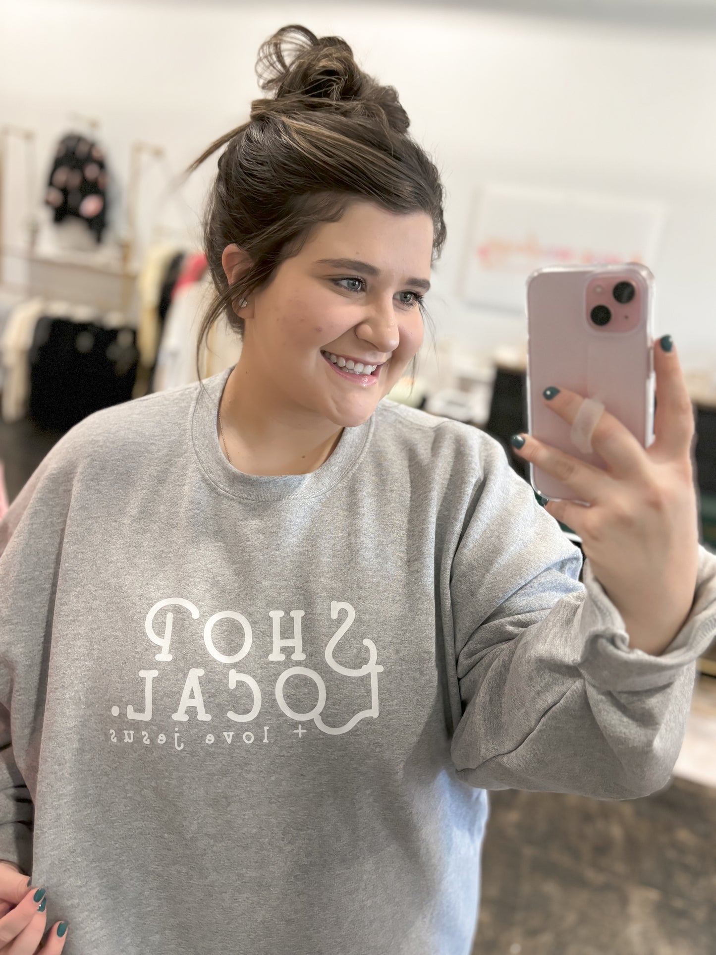 Shop Local + Love Jesus Sweatshirt