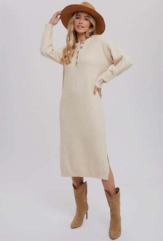 Shell Midi Sweater Dress