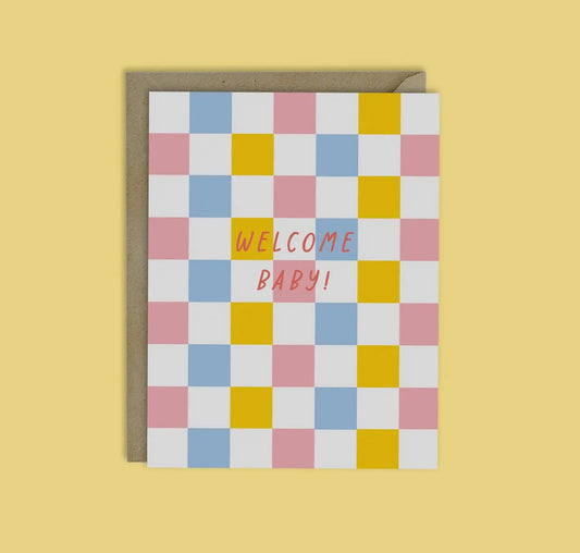 Pastel "Welcome Baby" Card