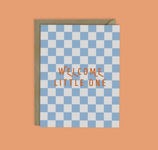 "Welcome Little One" Blue Card