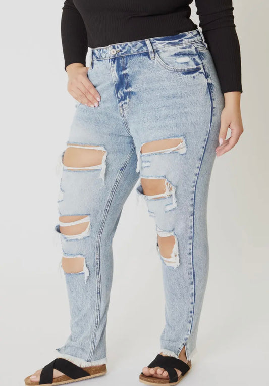 Light Distressed KanCan Jeans