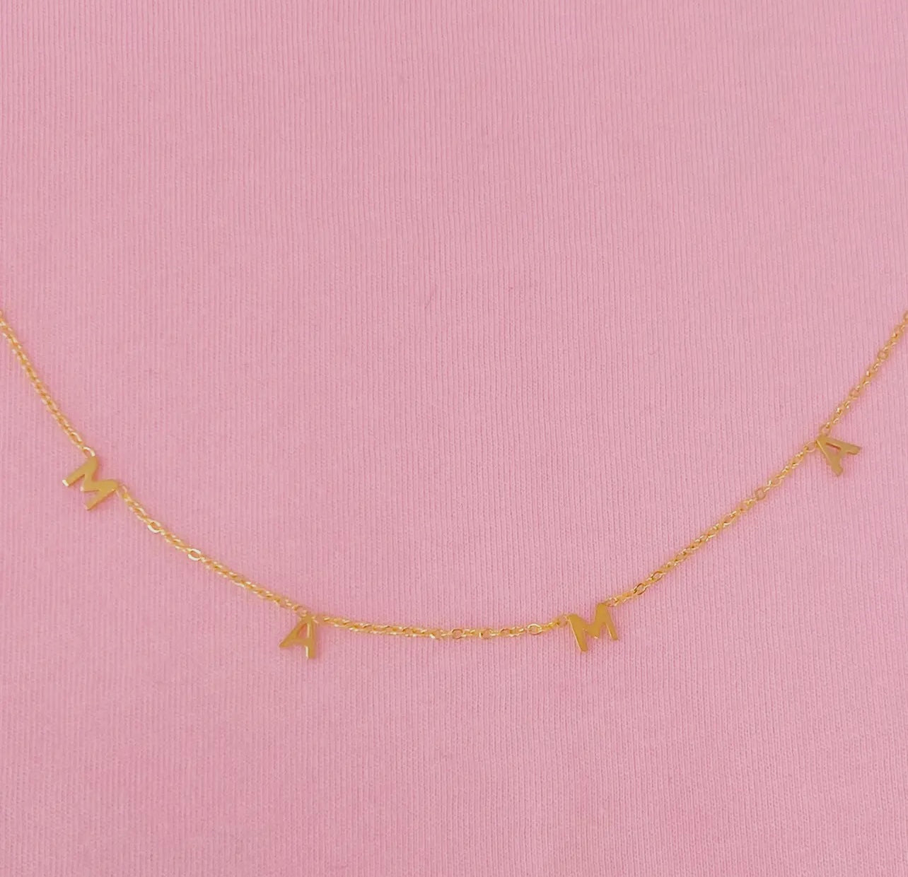 Gold MAMA Necklace