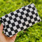 Checkered Cosmetic Bag