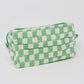 Checkered Cosmetic Bag