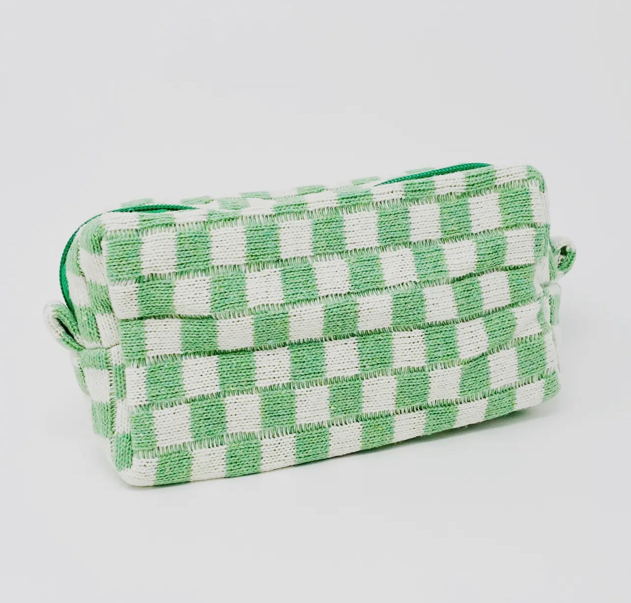 Checkered Cosmetic Bag