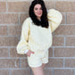 Yellow Gingham Shorts Set