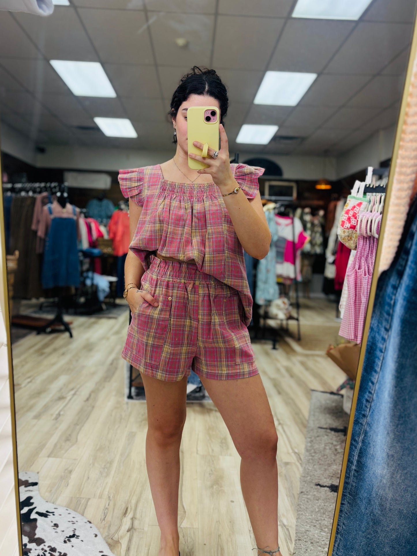 Plaid Pink Set