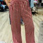 Red Gingham Pants