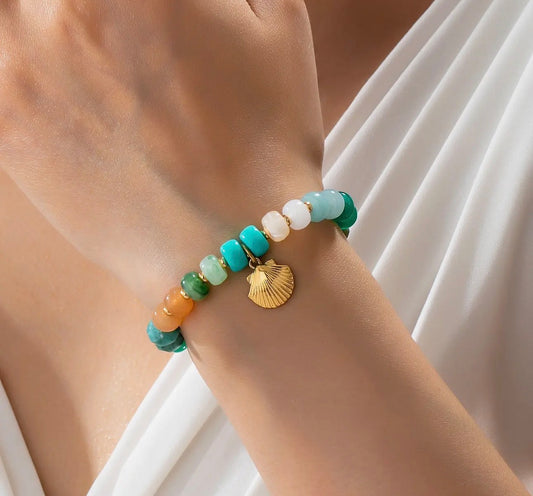 Beaded Shell Bracelet
