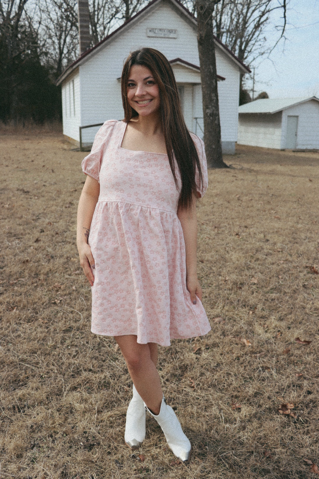 Blush Daisy Mini Dress